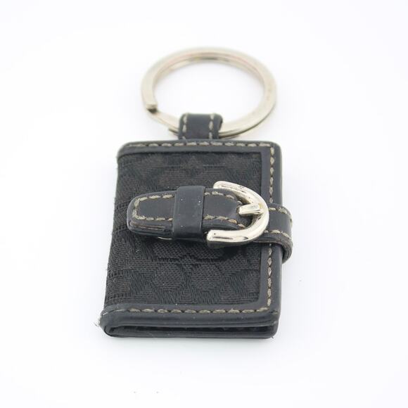 Coach Accessories - Coach Y2K Signature Mini Photo Frame Keychain Leather Buckle Charm